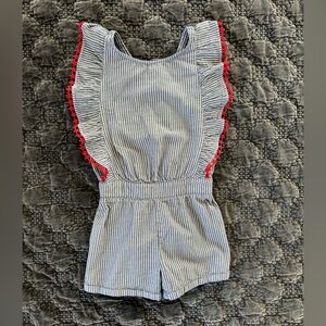 Cat & Jack Ruffle Romper, XS 4-5Y